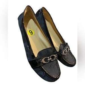 Coach Monogram Black Loafers